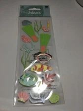 Jolee's Boutique 15 pc Scrapbook stickers SNORKLE BEACH WATER FREE SHIP new