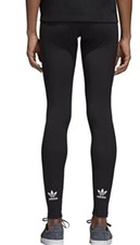 Women's Adidas Trefoil Mini Logo Black Legging Size XS