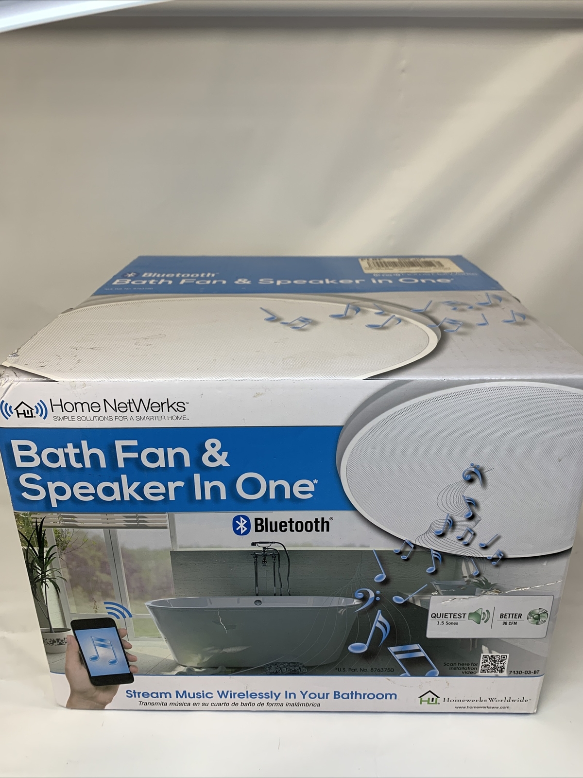 home netwerks bath fan & speaker in one
