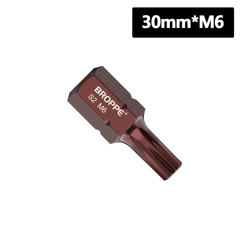 30mm/75mm M5-M12 XZN Triple Square Bits Set 12 Point Spline Bit