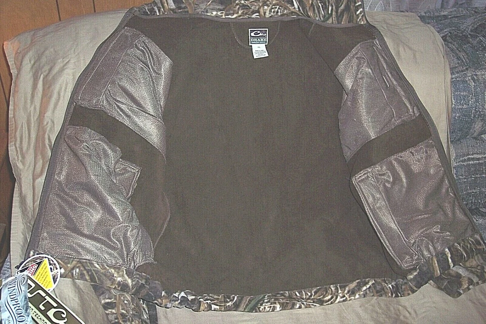 Mens 3X Windproof Jacket Camo Hunting Jacket Fleece Camo Jacket Drake Waterfowl - Image 4 of 4