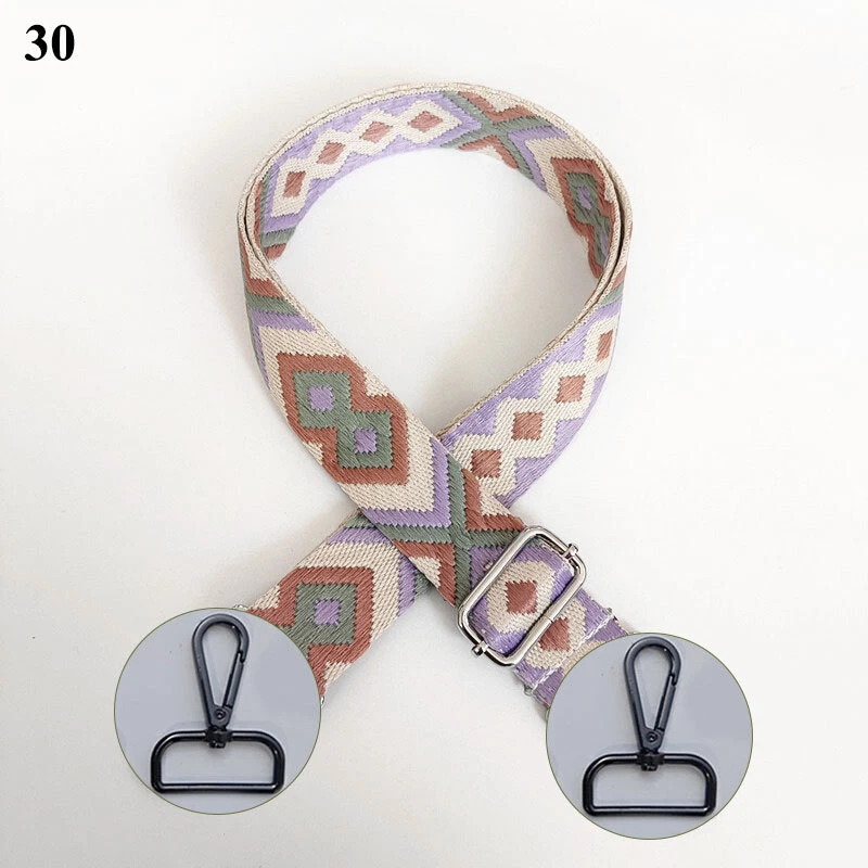 Colorful Wide Ethnic Style Bag Belt Casual Accessory  