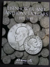 He Harris Eisenhower and Anthony Dollars Coin Folder 1971-1999 Album Book 6572