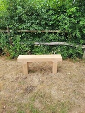 Solid French Oak Beam Garden Bench