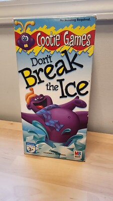 Vintage 1999 Don't Break the Ice Game Milton Bradley COMPLETE -2 Extra Ice