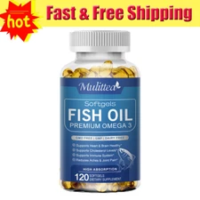 Omega 3 Fish Oil Capsules 3x Strength EPA DHA,Joint Comfort Eye Health 120