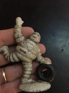 Michelin Tire Man Paperweight Metal Home Office Work Desk Decor Mechanic Garage