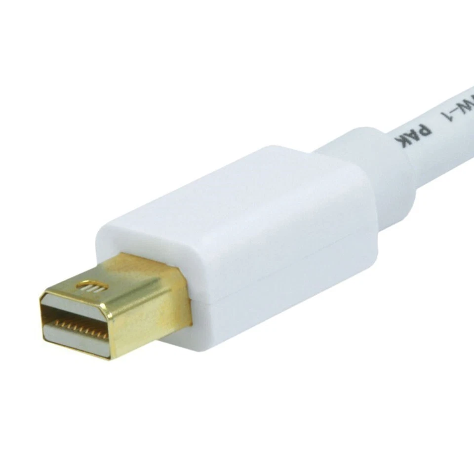 10FT Mini DisplayPort DP Male to VGA Male Cable Mac Monitor 1080p Gold Plated - Image 3 of 3