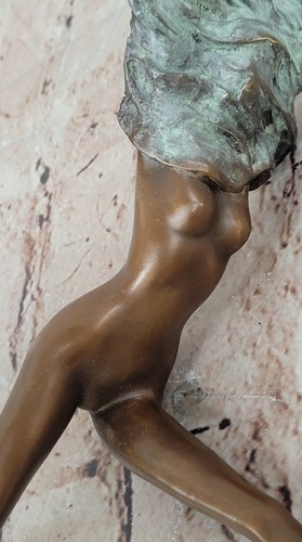 Erotic Nude Female Bronze Statue Sensual Hot Cast Sculpture Contemporary Figure - Picture 7 of 10