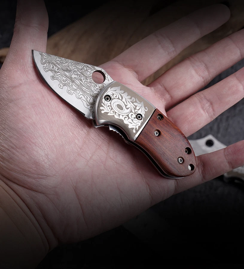 Mini Folding Camping Knife Pocket Knife Fishing Tool Survival Outdoor Hunting - image 3 of 4