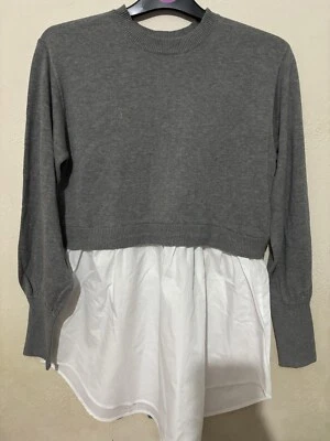 MADELINE JONES Everyday Jones shirt tail knit jumper grey