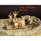 1/35 5pcs Resin Model Kit German Soldiers Artillery Africa Ww2 Unpainted