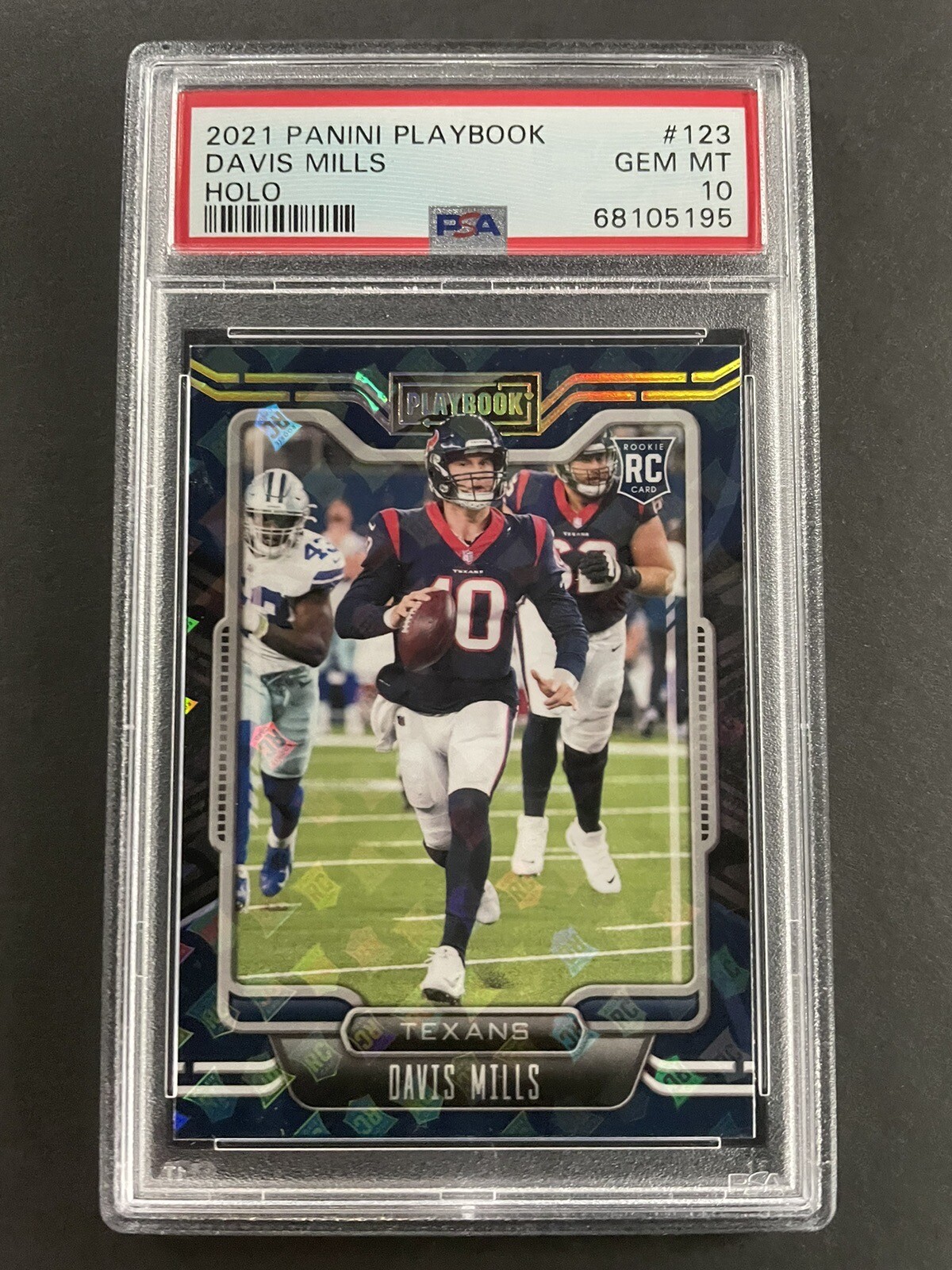 Davis Mills Panini Playbook #123 Holo