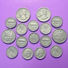 Plastic Coins U.S. Money Kids Pretend Play Currency Cash Penny Dime Quarter Cent