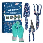 WORKPRO 4PCS Hand Garden Tool Set Aluminum Well-Packed Garden Tool Heavy Duty
