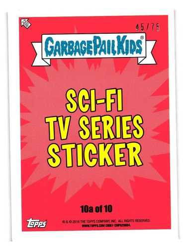 2016 GARBAGE PAIL KIDS SERIES 2 PRIME SLIME TRASHY TV PICK YOUR CARD BLOODY RED - Picture 307 of 323