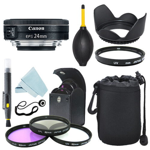 Canon EF-S 24mm f/2.8 STM Lens + Filter Kit + Accessory kit - Picture 1 of 4