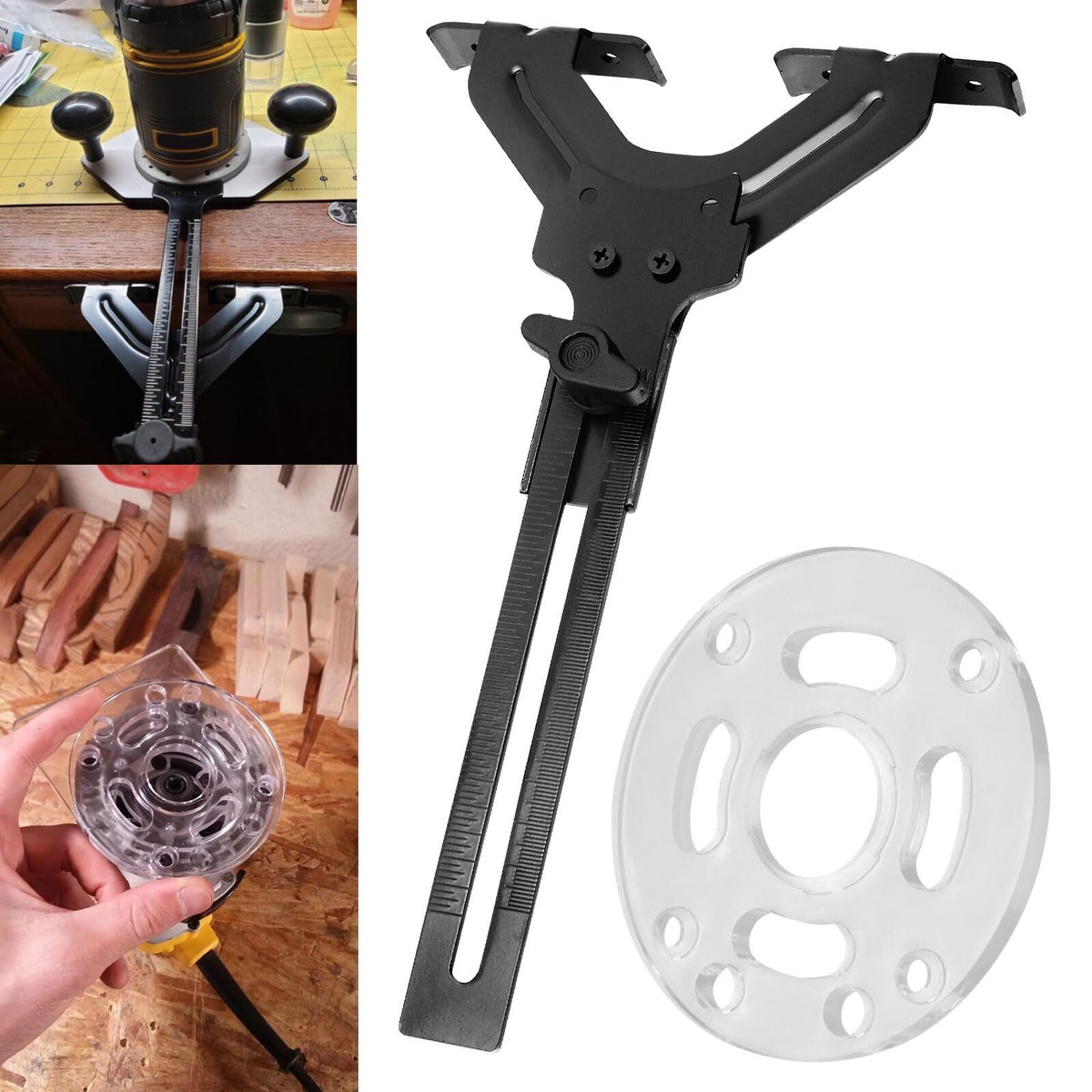 Router Edge Guide Edge Guide For DEWALT DWP611 Fixed Base Compact