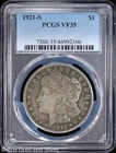 1921-S $1 Morgan Silver Dollar PCGS VF 35