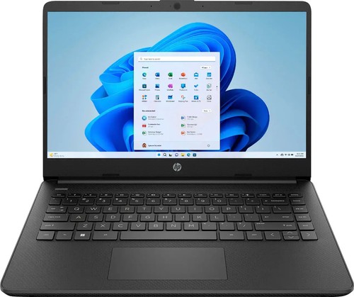 HP Laptop 14" HD Intel Celeron N4120 16GB 128GB eMMC Webcam Office 365 W11 Black - Afbeelding 4 van 12