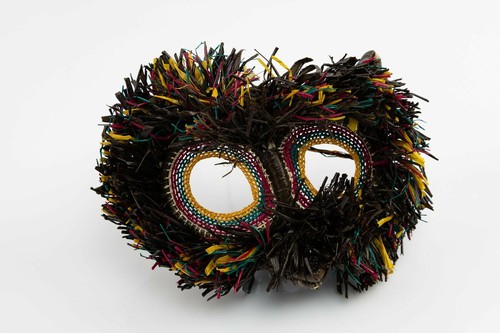 Hand Woven Owl Bird Mask - Picture 2 of 6