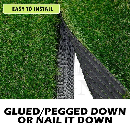 Artificial Grass 30mm Synthetic Mat Fake Lawn 10SQM Turf Plastic Plant Garden AU - Picture 9 of 12
