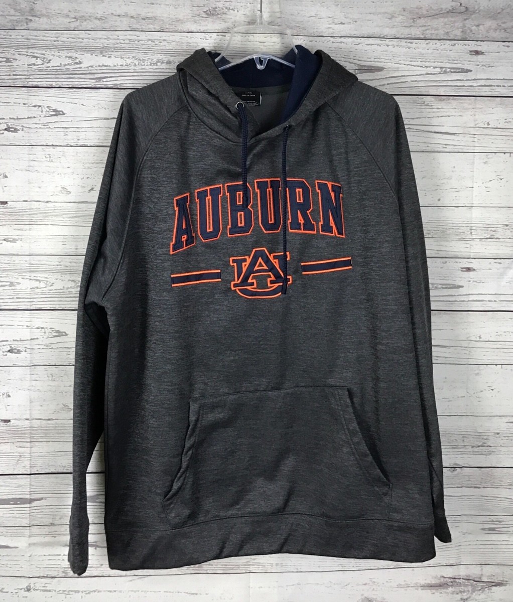 Colosseum Auburn Tigers Gray Long Sleeve Logo Pullover Hooded Sweatshirt Sz  XXL | eBay