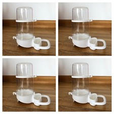 4 x 400cc Cage Bird Water Drinker / Feeder for Finch, Canary, Budgie Aviary
