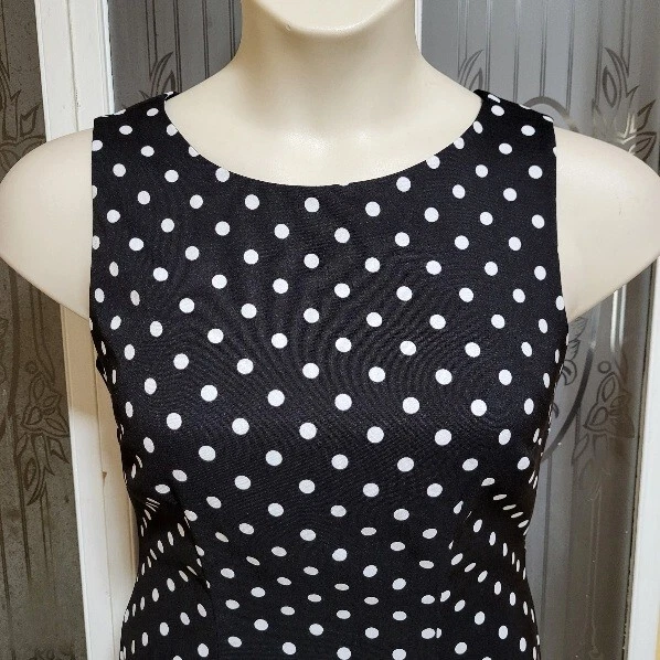 Bellissimo abito da donna ALYX bianco e nero a pois taglia 6