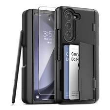For Galaxy Z Fold 5 5G Case VRS [Terra Guard Modern Go S] Wallet & Pen Holder