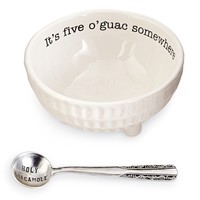 Holy Guacamole - Funny Serving Dip Bowl And Spoon Set - White Ceramic on sale Holy Guacamole - Funny Serving Dip Bowl And Spoon Set - White Ceramic on sale