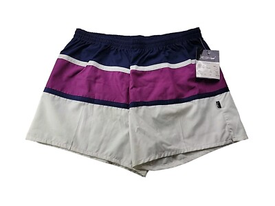 NOS NEW Jantzen Men's 40 Swim Trunks Colorblock Mesh Lined Elastic Waist 3.25''