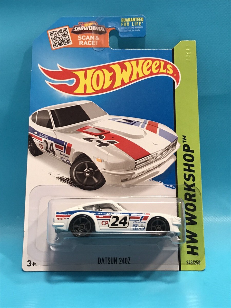 Hot Wheels DATSUN 240Z White # 24 B Ozaki HW WORKSHOP Carded