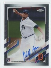 2021 Topps Chrome Rookie Autographs Rony Garcia RC Auto Detroit Tigers