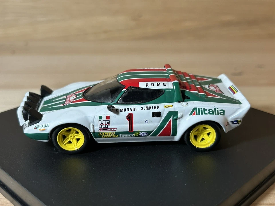 LANCIA STRATOS HF #1 S.MUNARI WINNER RALLYE MONTECARLO 1977 IXO ALTAYA 1:43 - Immagine 3 di 4