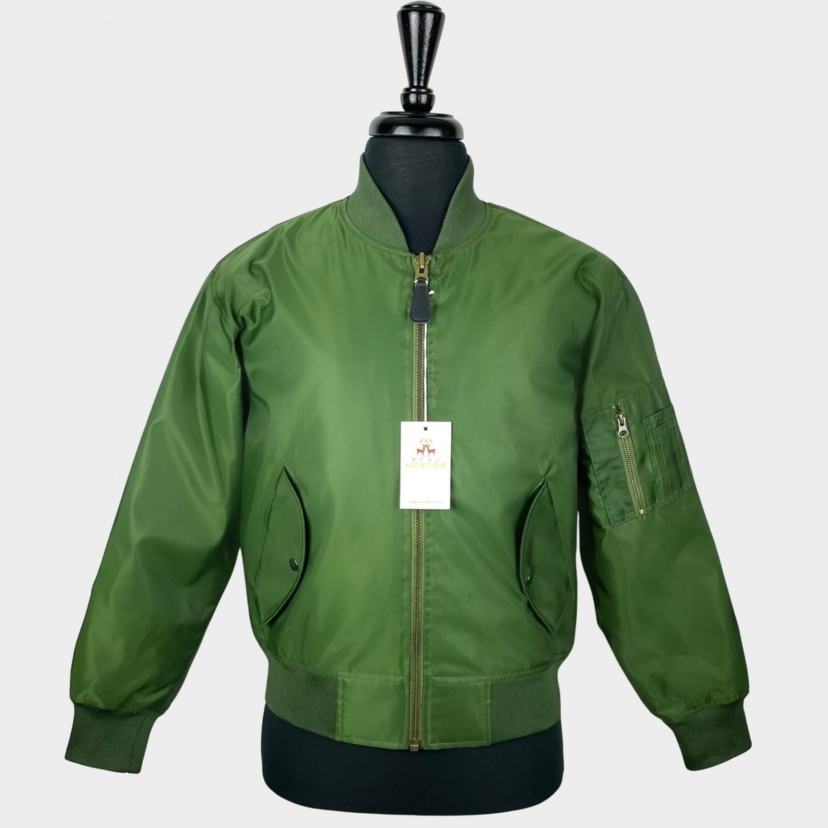 Real Hoxton MA-1 Flight Jacket BNWT Mens Designer Coat Clothing