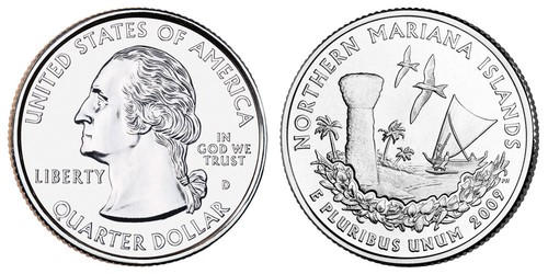 2009 P&D Northern Mariana Islands US Territories coin Quarter U.S. mint rolls - Picture 2 of 4