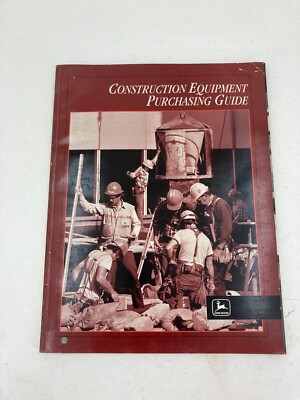 1998 John Deere Construction Equipment Purchasing Guide Book Literature 190 Page