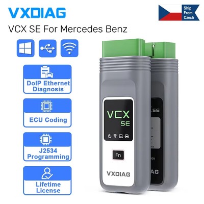 VXDIAG VCX SE Mercedes Benz OBD2 Scanner Diagnostic Tool E.CU Coding Programming