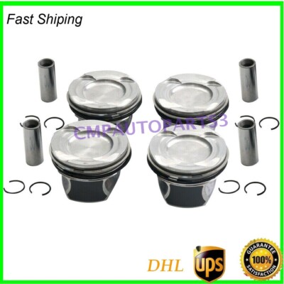 4X Pistons Rings Set For Mercedes-Benz M274.910 1.6L C180 CGI E180 SLC180 New