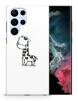 CASE COVER FOR SAMSUNG GALAXY|CUTE LITTLE GIRAFFE SKETCH ART