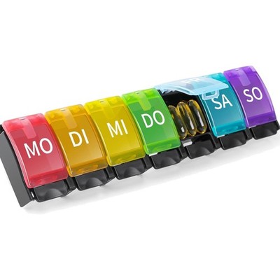 Tablettenbox 7 Tage Regenbogen Medikamentenbox Wochen Tabttenbox Kompatibel m...