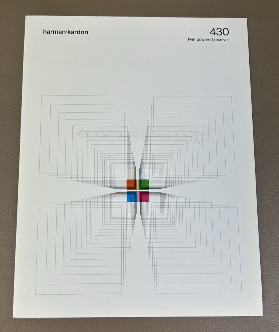 Harman Kardon 430 Receiver Brochure D-1644