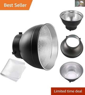 7-Inch Reflector for AD600 & Aputure Amaran - Scratch Resistant Aluminum Finish