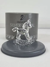 SWAROVSKI SILVER CRYSTAL - ROCKING HORSE - 7479 NR 000 001 WITH BOX - EXCELLENT