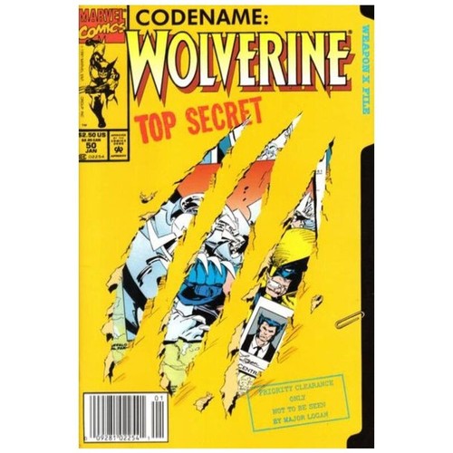 Wolverine #50 Newsstand - 1988 series Marvel comics NM minus [e: