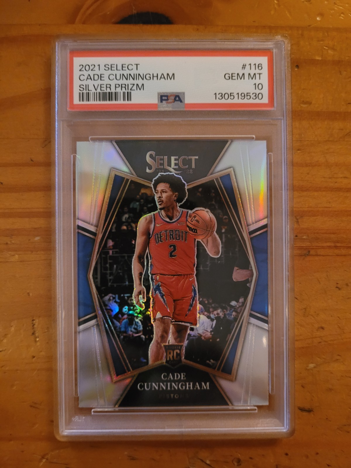 2021-22 Select Silver Prizm #116 Cade Cunningham Rookie Card PSA 10 Gem Mint RC