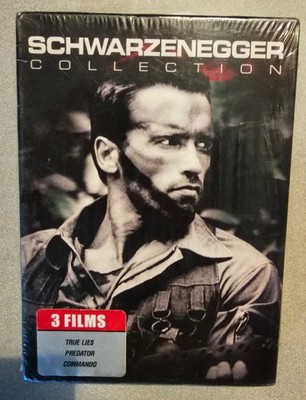 TRUE LIES/COMMANDO/PREDATOR - Arnold Schwarzenegger Collection DVD Box Set New