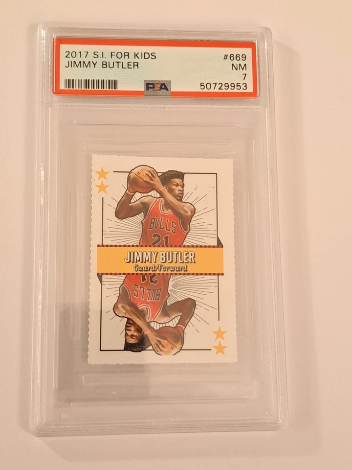 2017 Sports Illustrated for Kids Jimmy Butler #669 PSA 7 - Image 3 of 4