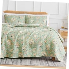 Oversized Queen Quilt Set, 3-Piece Full / Queen 22 - Jacobean Green